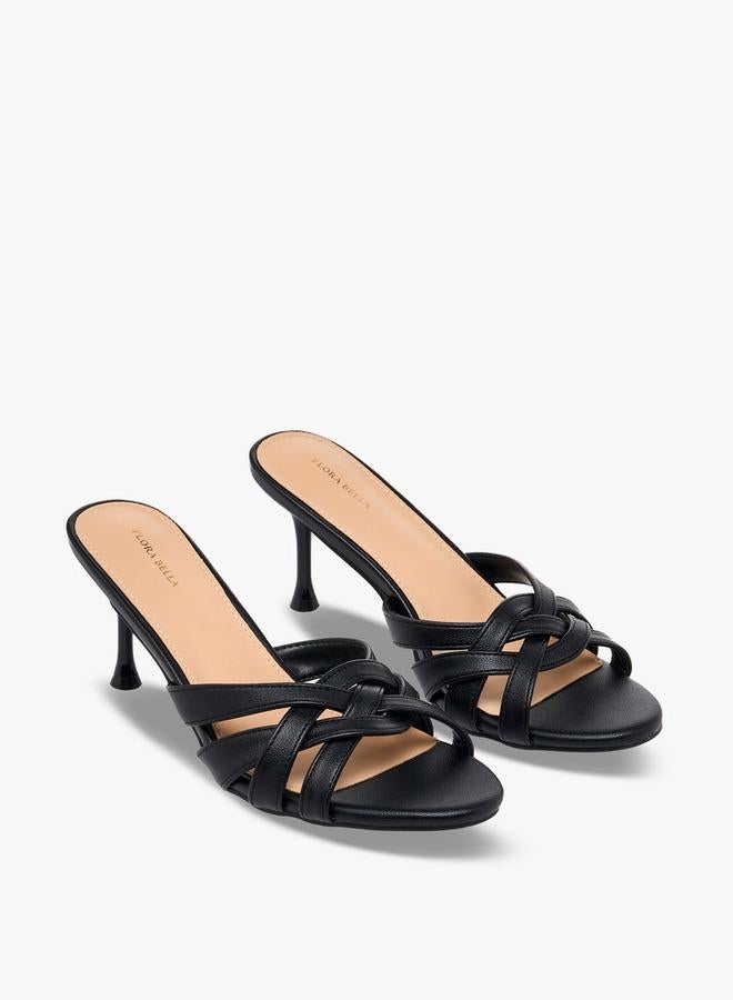 Flora Bella By Shoexpress Women Flared Heel Slip-On Sandals - Image 1