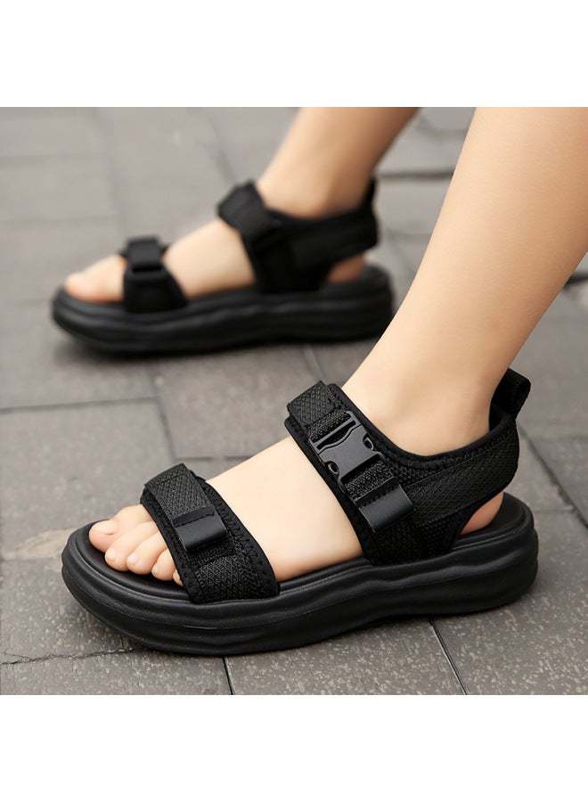 New Summer Children's Shoes Boys And Girls Middle And Big Kids Children Handsome Sandals Sports Soft Sole Beach Shoes