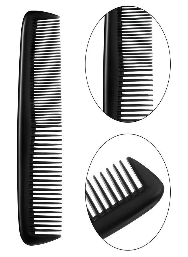 Bexter Pack of 7 Unbreakable Black Hair Combs - 5 Inch Dual-Bristle Styling Combs, Strong Flexible Comb Set for Men, Women & All Hair Types, Everyday Grooming & Salon Use - Image 5