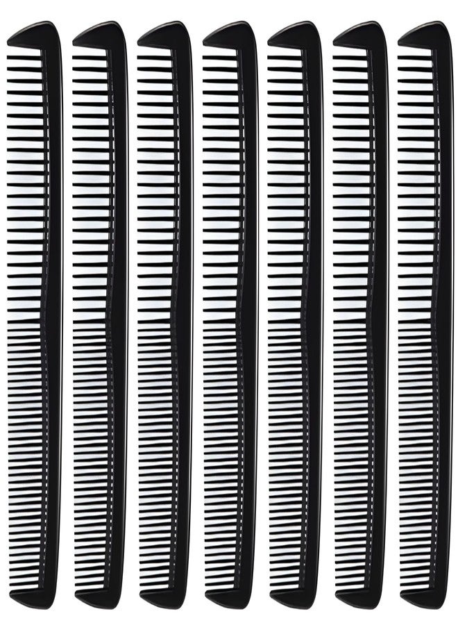 Bexter Pack of 7 Unbreakable Black Hair Combs - 5 Inch Dual-Bristle Styling Combs, Strong Flexible Comb Set for Men, Women & All Hair Types, Everyday Grooming & Salon Use - Image 2
