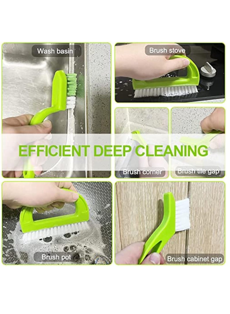 Hihonor Grout Cleaner Brush (4 in 1) Tile Cleaner Brush Supplies to Deep Clean Tile Lines, Detail Kitchen, Scrub Bathroom, Shower Home Detail and Grout Cleaner Brushes Set  - Image 5