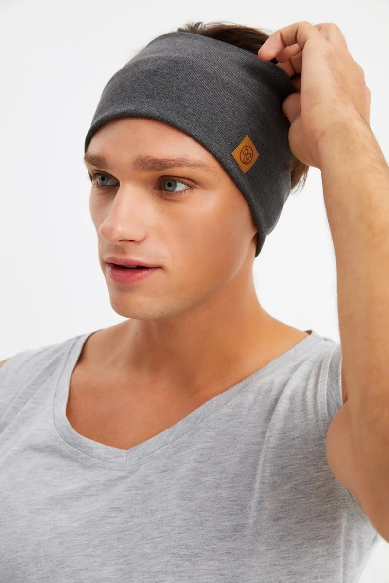Butikgiz Smoked Men's Cotton Thermal, Non-Slip, Sweatproof, Ultra Light, Sports Hair Band Bandana Buff