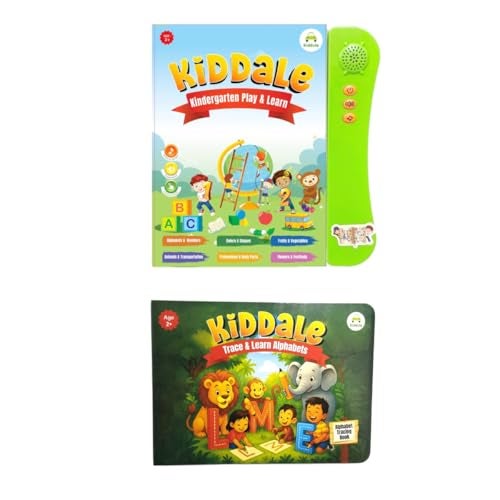 Kiddale ABC 123 Musical Sound Book for Kids with 1 Board Book on Alphabets Tracing| Best Gift for 2-5 Years Kids - Image 2