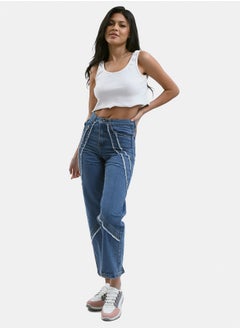 Cotton Straight Jeans with Distressed - pzsku/ZE0C3B2C22A2CA4BBD3DEZ/45/_/1738746968/794319fa-b65a-4509-b88a-efa31fcdf803