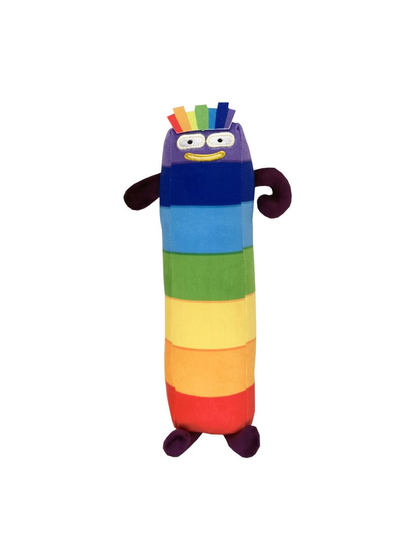 36cm Colorful Seven-7 Plush Toy Numberblocks Doll Digital Building Block Toys Children'S Mathematics Enlightenment Animation Doll | Suitable As A Gift For Children Over 3 Years Old - Image 1