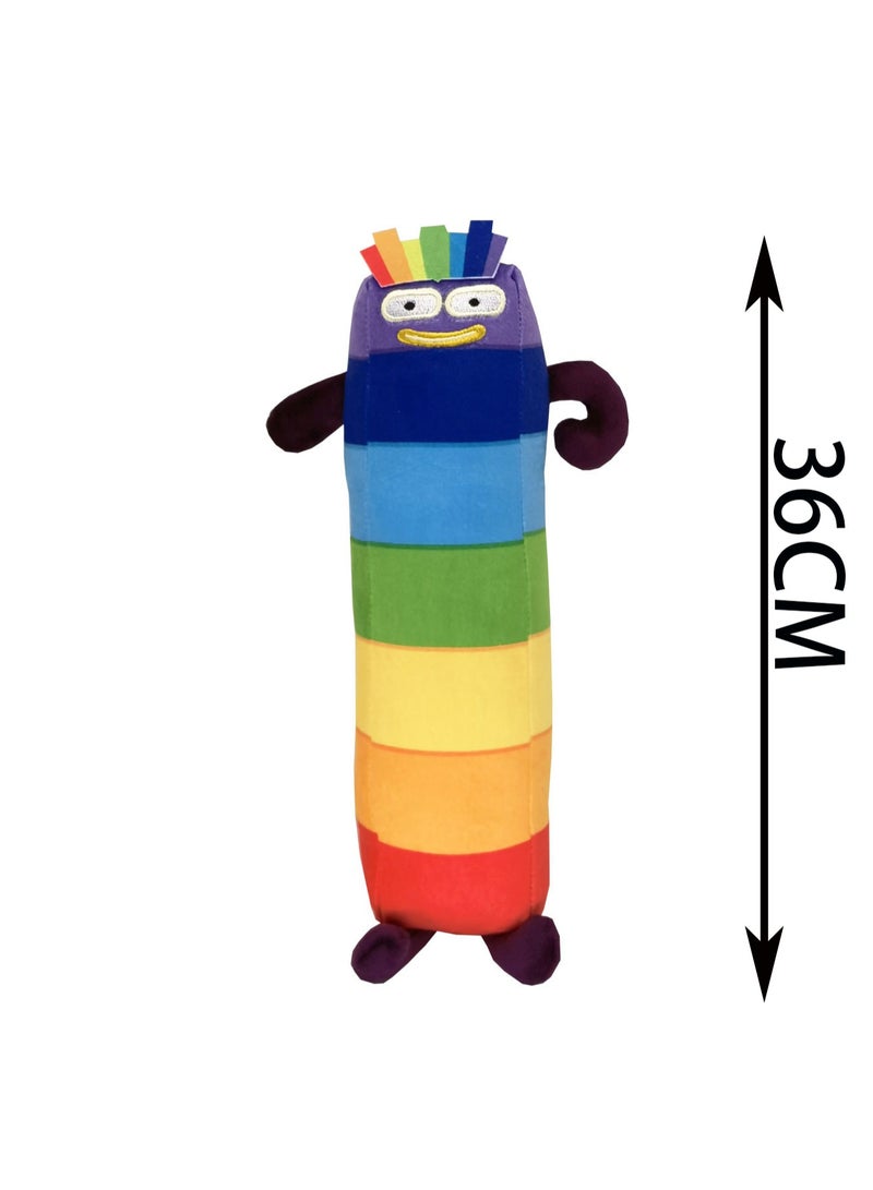 36cm Colorful Seven-7 Plush Toy Numberblocks Doll Digital Building Block Toys Children'S Mathematics Enlightenment Animation Doll | Suitable As A Gift For Children Over 3 Years Old - Image 2