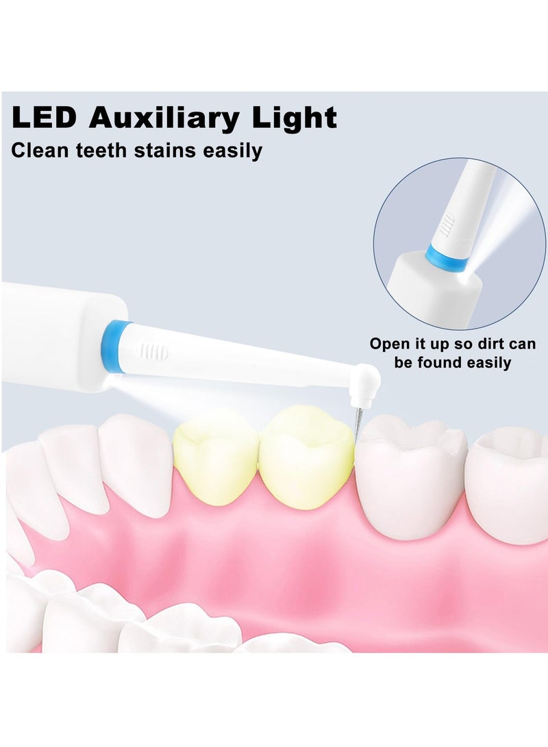 Excefore Multifunctional Facial Scrubber and Teeth Cleaning Kit, 4 Replacement Heads, Sonic Vibration Tooth Beauty Device, Three-in-One Facial Cleansing Equipment (White) - Image 5