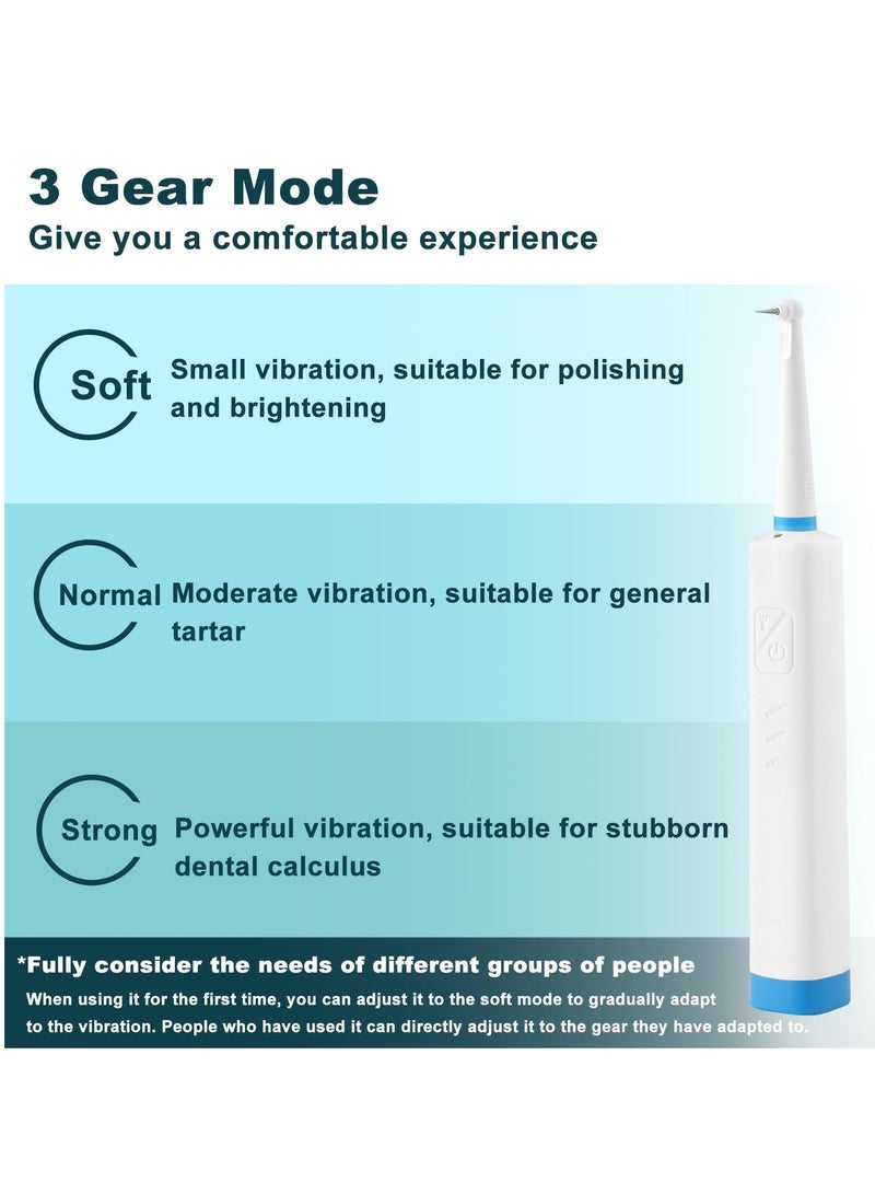 Excefore Multifunctional Facial Scrubber and Teeth Cleaning Kit, 4 Replacement Heads, Sonic Vibration Tooth Beauty Device, Three-in-One Facial Cleansing Equipment (White) - Image 3