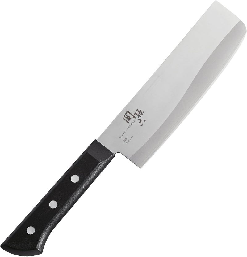 KAI AE2904 Nakiri Knife Seki Magoroku Moeki, 6.5 inches (165 mm), Made in Japan, Dishwasher Safe - Image 1