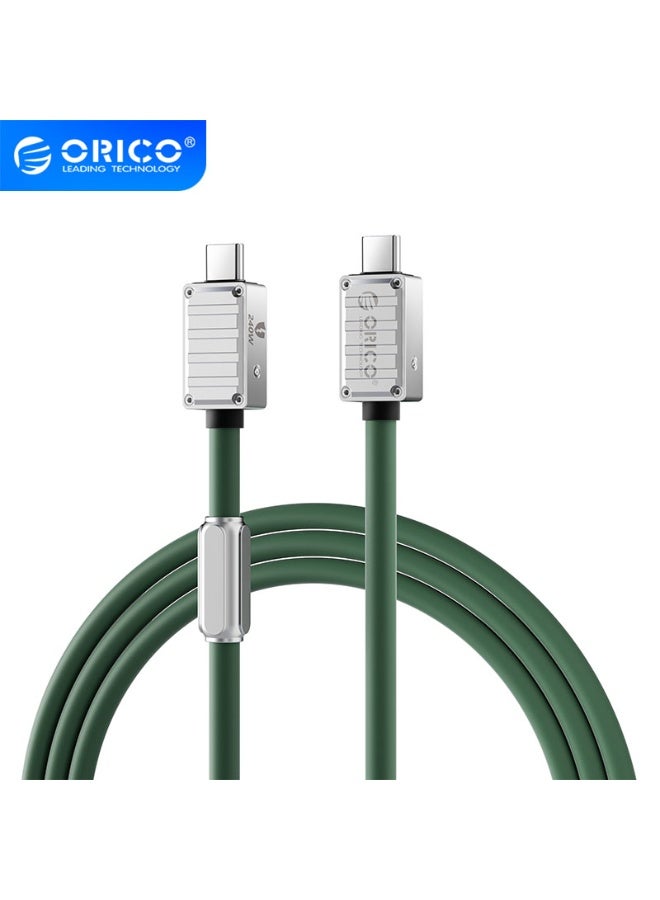 Orico 240W full-function Type-C data cable, dual-head mobile phone charging cable, 8K high-definition screen projection, 40Gbps transmission for lPhone 15/15 Pro/15 Plus/15 Pro Max, MacBook Pro, Samsung Galaxy S22/S10, Pixel, LG - Image 1