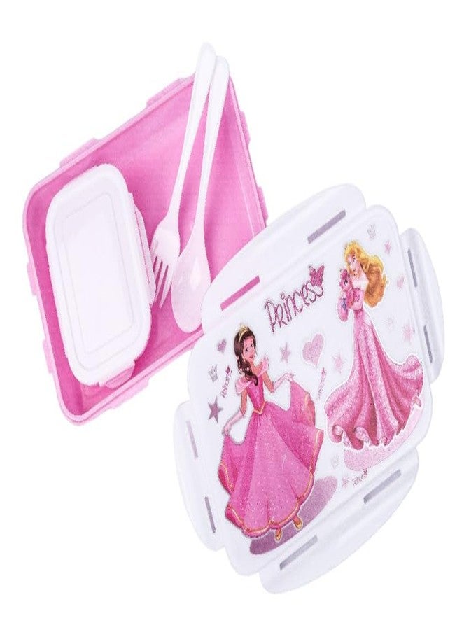 OMORTEX Cartoon Special Lunch Box with Small Container and Spoon Fork Kids Compartment Tiffin Box for School Travel Daily Meal Storage Food Container Multicolor Pack of 1 - Image 3
