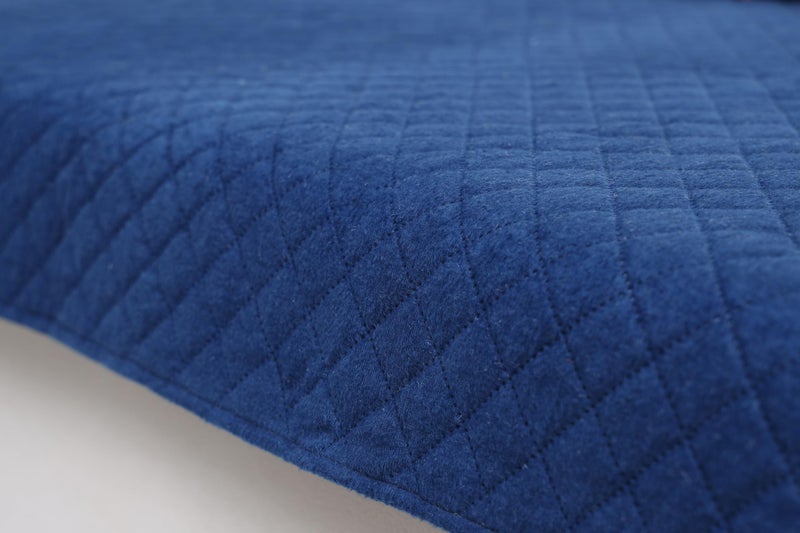 AAZEEM Original Velvet Sofa Cover | Stretch Fitted | Removable Washable Furniture Protector Slipcovers | Blue Color| 3 Seater Sofa Cover| - Image 4
