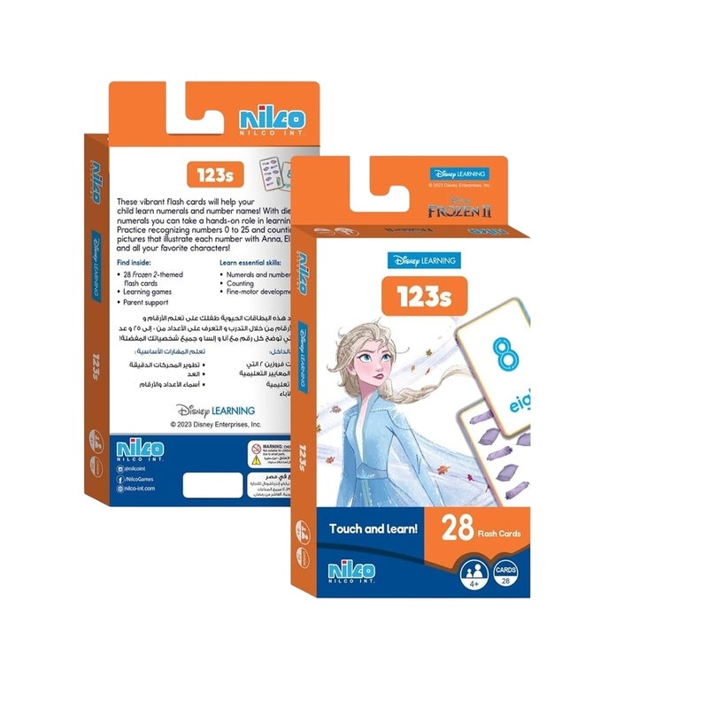 Nilco - Frozen Learning To Count 123s Flash Cards Game - 321761