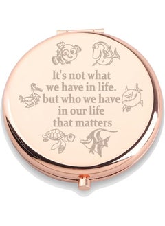 WUSUANED WUSUANED Funny Fish Nemo Makeup Mirror Cartoon Inspired Mirror Dory Fish Lover Gift Cartoon Fan Gift Clownfish Lover Gift (Clownfish Mirror) 