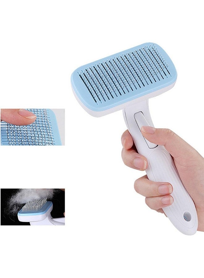 Dog & Cat Grooming Brush | Dog Cat Brush For Hair Loss - Pet Hair Removal Comb, Professional Grooming Tool For Dogs And Cats, Elastic Steel Comb Needle - Image 5