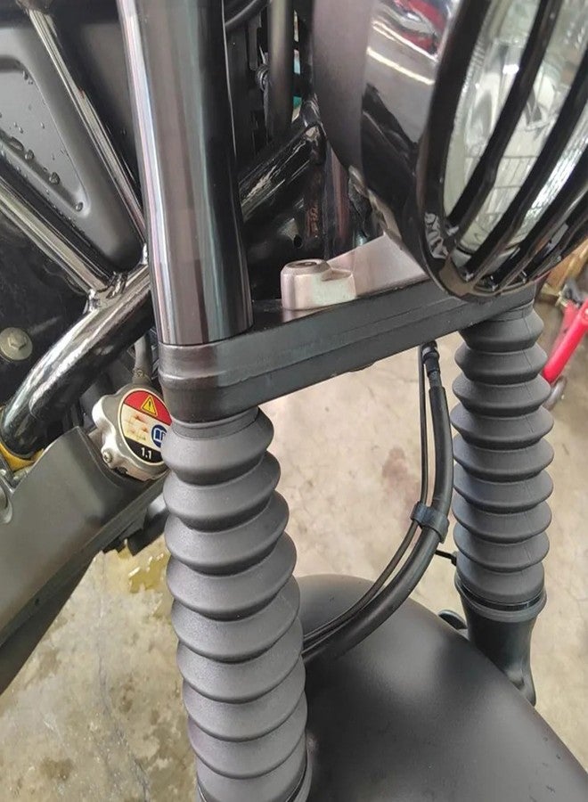 Midimttop Fork Cover Gaiters Boots Motorcycle Front Fork Tubes Boots CNC Aluminum Sleeve Shock Gaiters Cover for Rebel 500 Rebel 300 CMX500 CMX300 2020 2021 2022 2023 2024 2025 (1 Set) - Image 3
