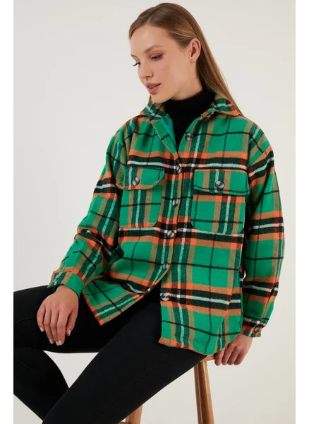 ليلا Comfortable Cut Soft Textured Lined Winter Shirt Women's Shirt 42190490