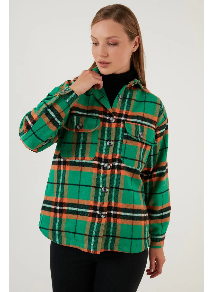 ليلا Comfortable Cut Soft Textured Lined Winter Shirt Women's Shirt 42190490