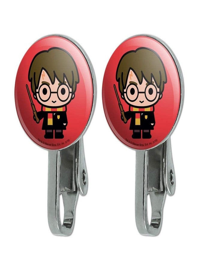 GRAPHICS & MORE Harry Potter Cute Chibi Character Novelty Clip-On Stud Earrings - Image 1