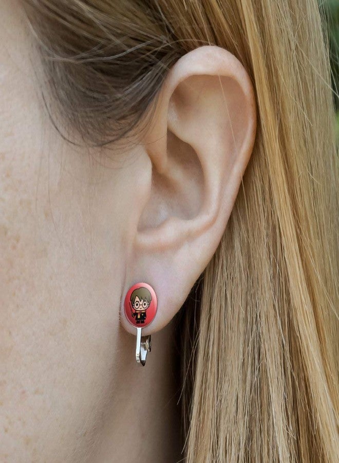 GRAPHICS & MORE Harry Potter Cute Chibi Character Novelty Clip-On Stud Earrings - Image 2