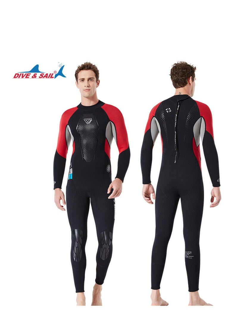 DIVE & SAIL Multifunctional One Piece Sun Protection Diving Suit Surfing And Snorkeling Jellyfish Swimsuit Red  - Image 2