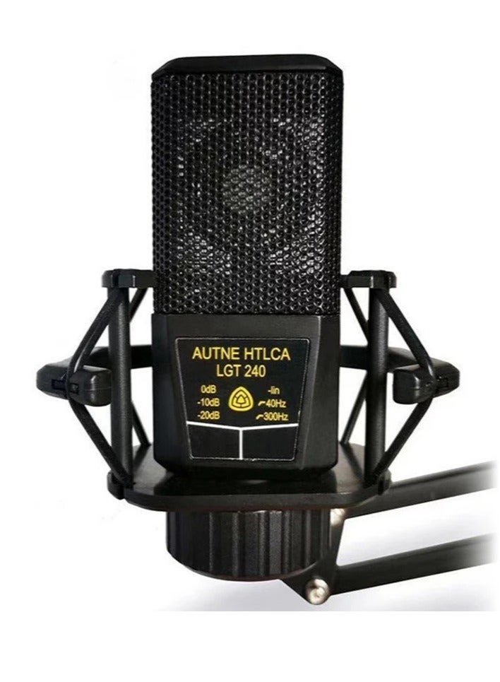 LGT240 Condenser Microphone Studio Cardioid Directional Audio Recording Mic for PC Computer Video Camera Camcorder Live Broadcast Dance Studio Recording. - Image 3