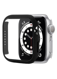 HEXABEX Apple Watch 9/8/7 Case 45mm, Protection Case with Tempered Glass Case for Apple Watch 9/8/7 45mm Black  - Image 1
