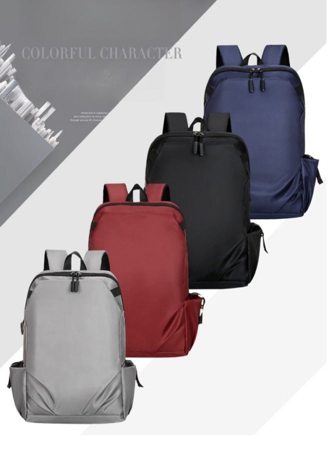 XiuWoo Backpack Water-repellent School Bag Casual Travel Backpack USB Anti-theft Computer Bag - Black  - Image 3
