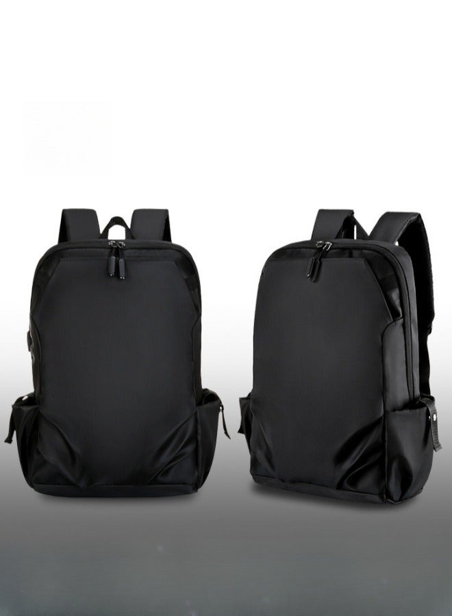 XiuWoo Backpack Water-repellent School Bag Casual Travel Backpack USB Anti-theft Computer Bag - Black  - Image 2