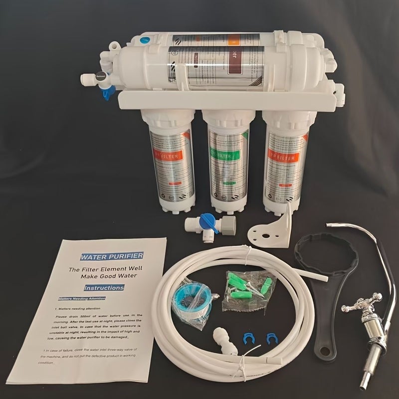 XW-5ST 5 Stage Under Sink Water Filter System 2 LPM No Electricity - Image 1