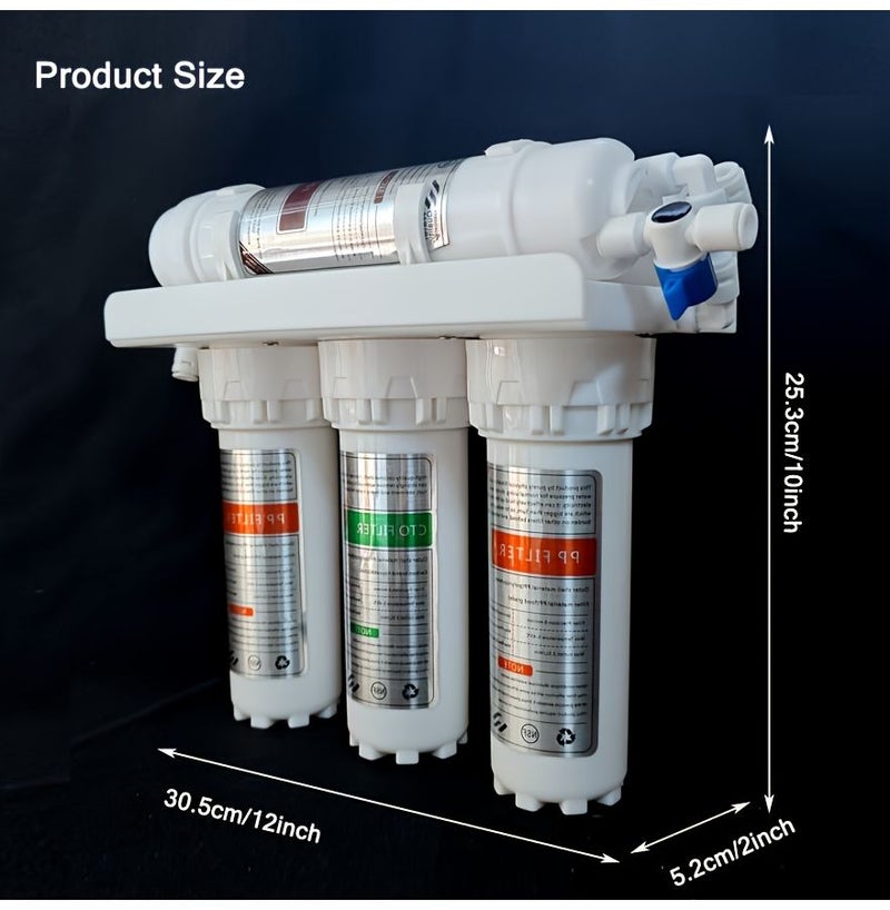XW-5ST 5 Stage Under Sink Water Filter System 2 LPM No Electricity - Image 3