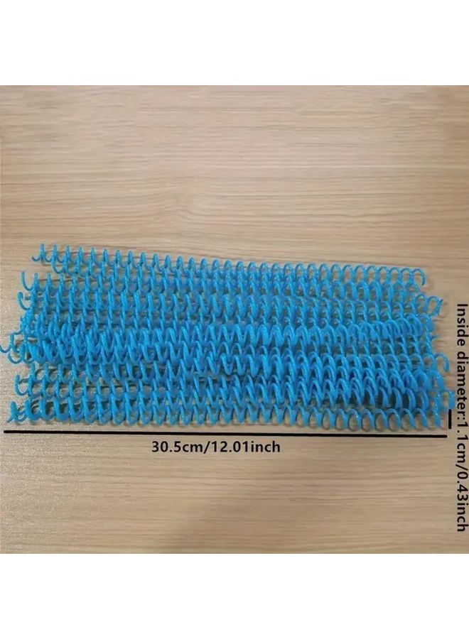 حلقات تجليد شفافة من PVC مقاس 11 مم، 10 قطع، مناسبة للكتب بحجم A4 وA5 وB5 - Image 2