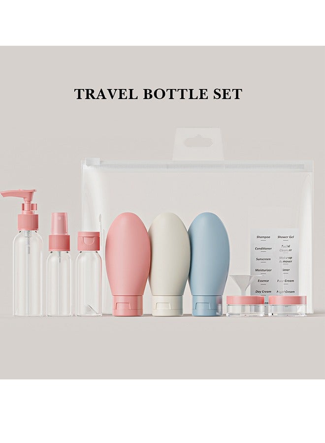 Toiletries Travel Bottles, 11-Piece Travel Containers, Travel Accessories Cosmetic Dispensing Bottles, Travel Set Spray Bottle Lotion Cream Bottle Shampoo Shower Gel Small Empty Bottle - Image 5