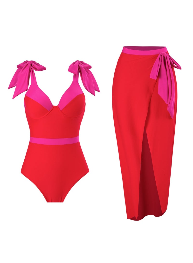 KUYING New Jumpsuit Triangle Pants Set Swimsuit - Image 1