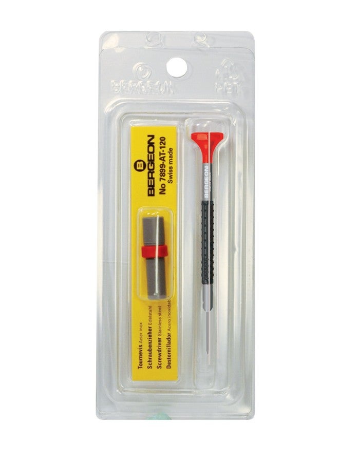 Bergeon 55-687 6899-AT-200 Stainless Steel Ergonomic 2.00mm Screwdriver with Spare Blades Watch Repair Kit - Image 3