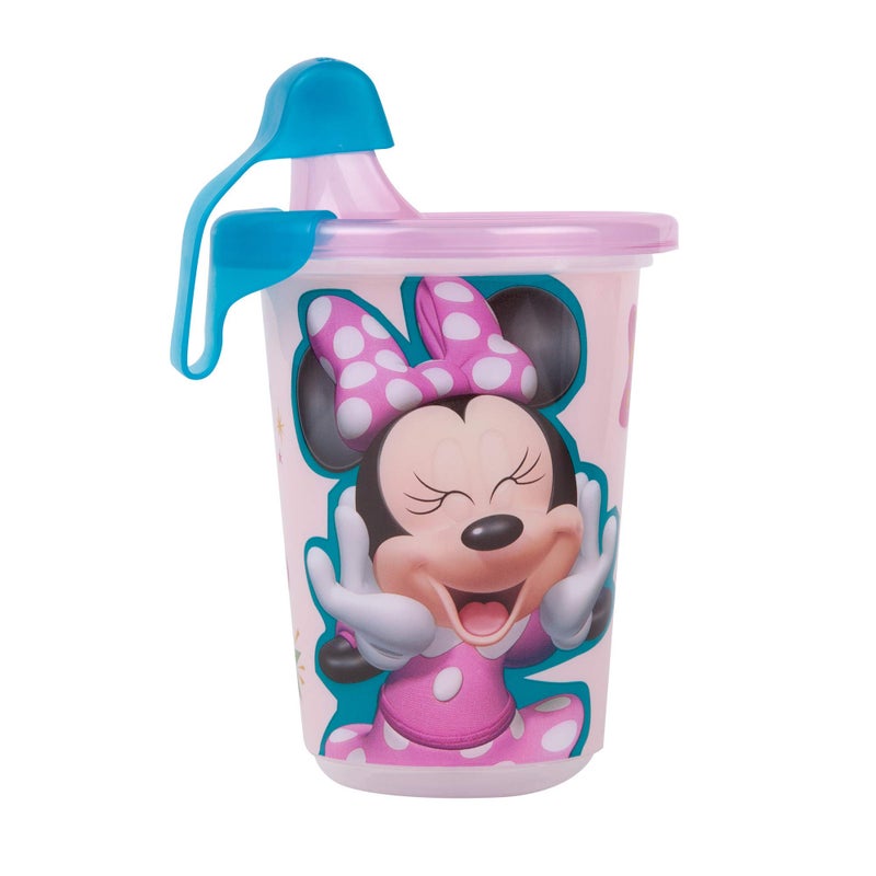 The First Years Take & Toss Disney Minnie Mouse Sippy Cups - Reusable Toddlers Cups with Lids - Kids Party Pack with 2 Travel Caps - 10 Oz - 10 Count - Image 2