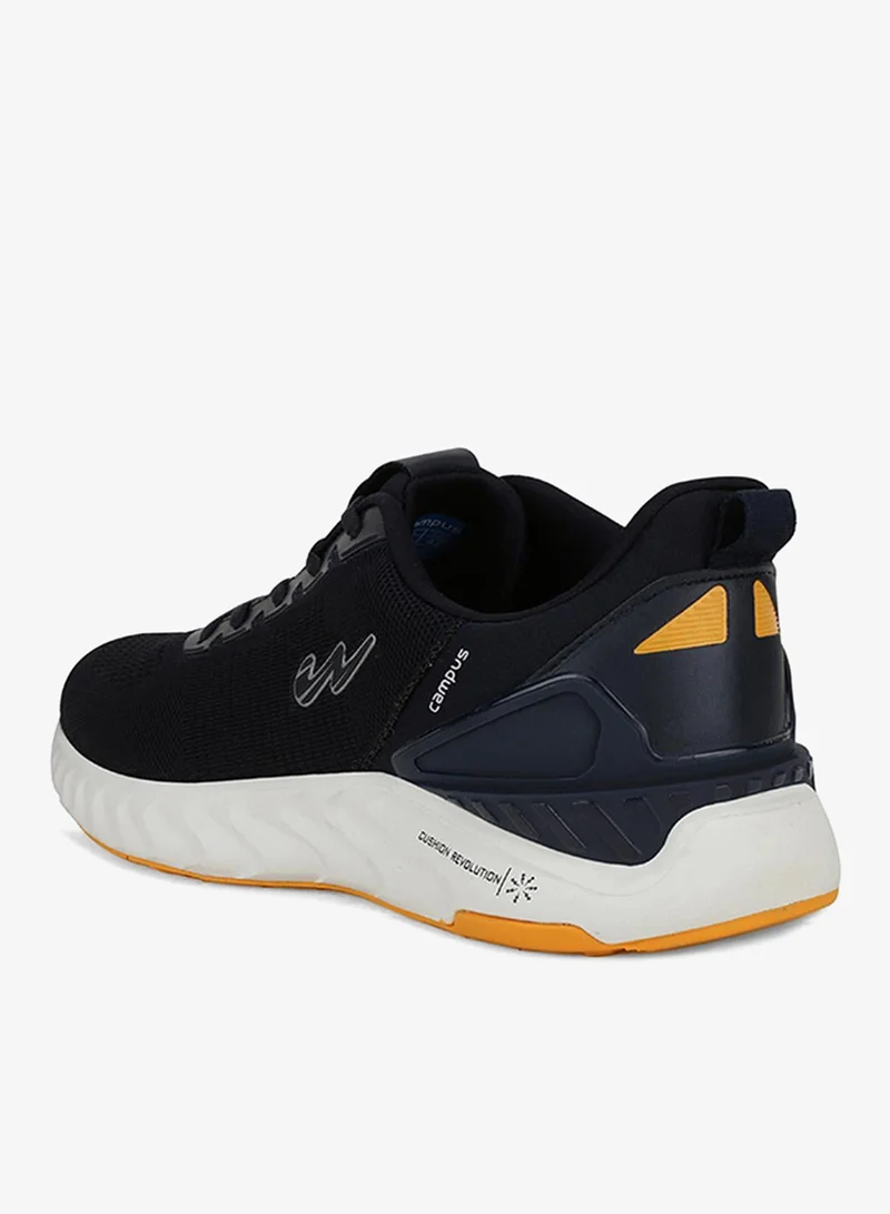 Campus Navy-Mustard Men Chicago Memory Foam Lace-Up Running Shoes-Navy-Mstd for Men | Best Price UAE