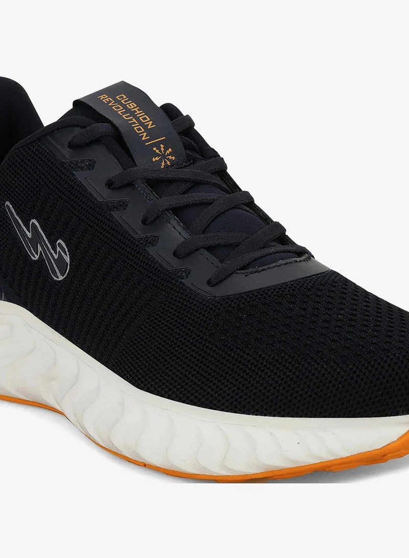 Campus Navy-Mustard Men Chicago Memory Foam Lace-Up Running Shoes-Navy-Mstd for Men | Best Price UAE