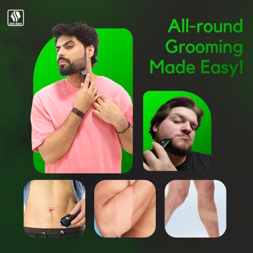 Skull Shaver Baby Beast Trimmer 3SUM | All-in-1 Beard, Chest, Private Parts - Full Trimming | 1 Yr Warranty | Cordless Trimming For 45 minutes | 3 Blades Attachments - Travel Friendly (3-in-1 Pro) - Image 3