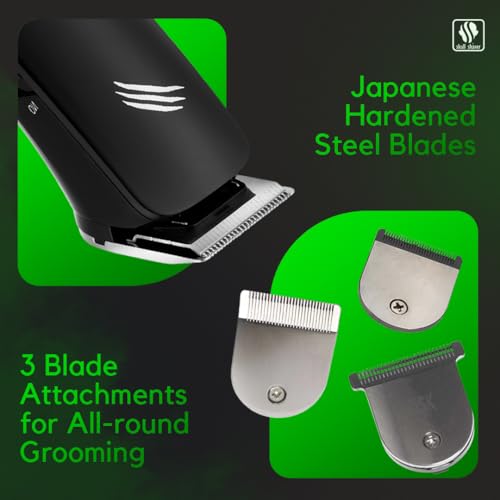Skull Shaver Baby Beast Trimmer 3SUM | All-in-1 Beard, Chest, Private Parts - Full Trimming | 1 Yr Warranty | Cordless Trimming For 45 minutes | 3 Blades Attachments - Travel Friendly (3-in-1 Pro) - Image 4