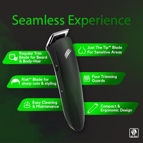 Skull Shaver Baby Beast Trimmer 3SUM | All-in-1 Beard, Chest, Private Parts - Full Trimming | 1 Yr Warranty | Cordless Trimming For 45 minutes | 3 Blades Attachments - Travel Friendly (3-in-1 Pro) - Image 5