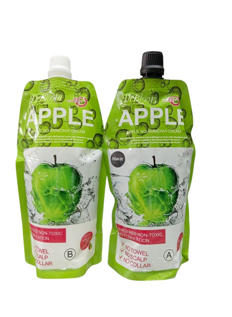 Dr Bloom APPLE NO AMMONIA BLACK CREAM 500 × 500 ML - Image 2