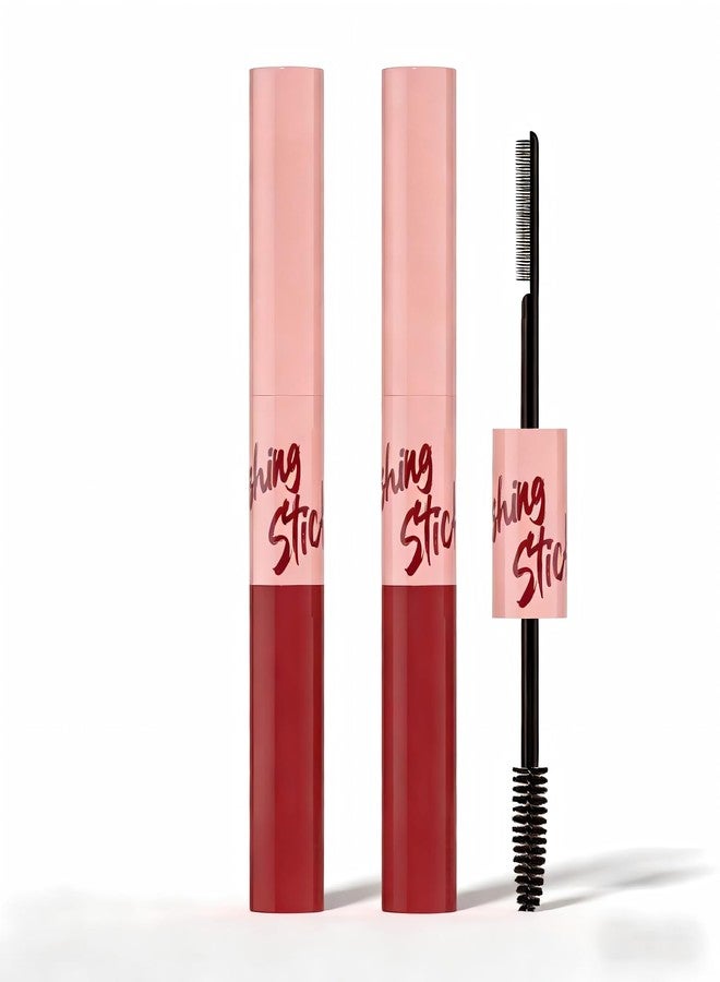 gowwim 2 Pcs Hair Finishing Stick Dual-Brush Flyaway Tamer & Hair Wax Stick, Quick Fix Stick for Frizz, Baby Hairs & Edge Control Hair Gel Stick Alternative - Image 1