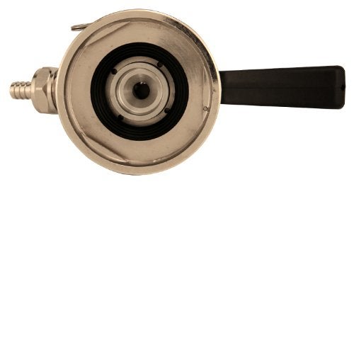 Kegco KC KT3102W-G Keg Taps Coupler G System Ergonomic Lever Handle with Stainless Steel Probe, Brass - Image 3