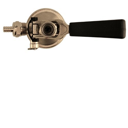 Kegco KC KT3102W-G Keg Taps Coupler G System Ergonomic Lever Handle with Stainless Steel Probe, Brass - Image 2
