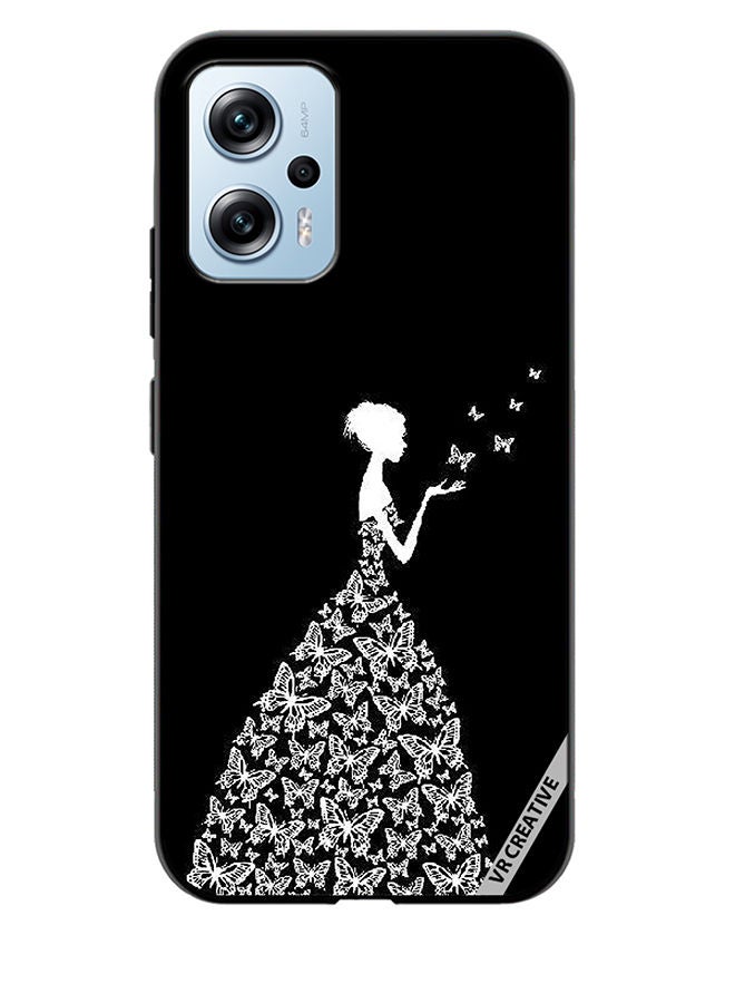 VR CREATIVE Protective Case Cover For Xiaomi Poco X4 GT Girl In Butterfly Dress Design Multicolour - Image 1