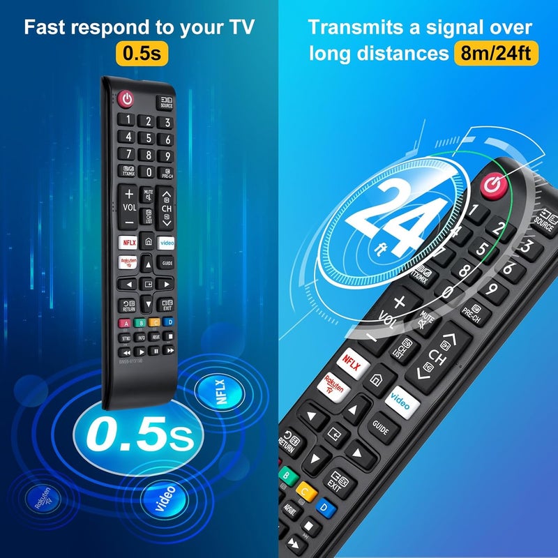 LOUTOC BN59-01315B-for-Samsung-Smart-TV-Remote-Control, Universal Replacement for Samsung 4K UHD HDR Crystal QLED UE Series Quantum TVs - Image 5