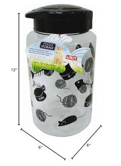 Food And Treat Storage Jars For Dogs, Cats, Small Animals And Birds (128Oz, Cats  Black) - pzsku/ZE0C509A9E787A8E328EBZ/45/_/1726220268/a828827a-1eca-46f0-9a74-dc9f4c847a2c