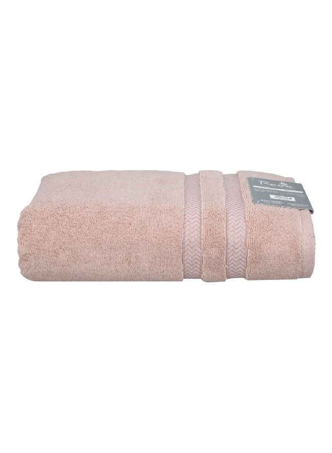 REVE Lucaluca Luxurious Highly Absorbent Cotton Bath Sheet Pink 100 x 180 cm  - Image 1