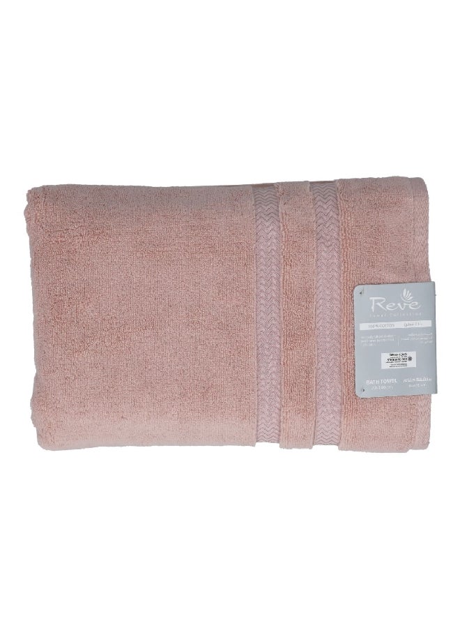 REVE Lucaluca Luxurious Highly Absorbent Cotton Bath Sheet Pink 100 x 180 cm  - Image 3